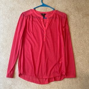 H&M Hot pink long sleeve top